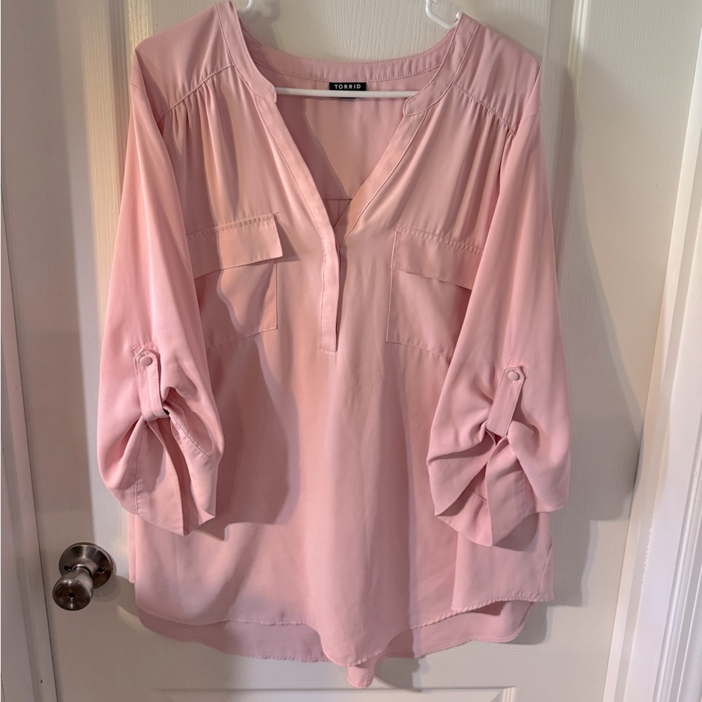 Torrid Pink Blouse